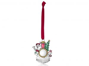Santa on Steam Engine Hanging Decoration