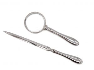 2 piece Letter Opener & Magnifying Glass Set