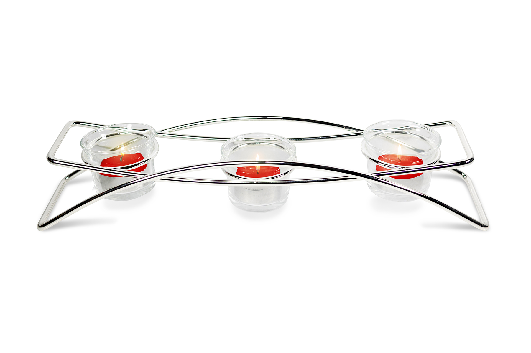 Silverplated Triple Tealight Holder