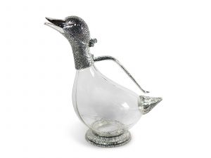 Duck Decanter Silverplated