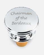 Silverplated Bottle Stopper Chairman of the Bordeaux