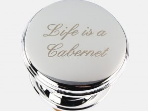 Silverplated Bottle Stopper Life is a Cabernet