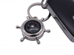 Ships Wheel Compass Keyring