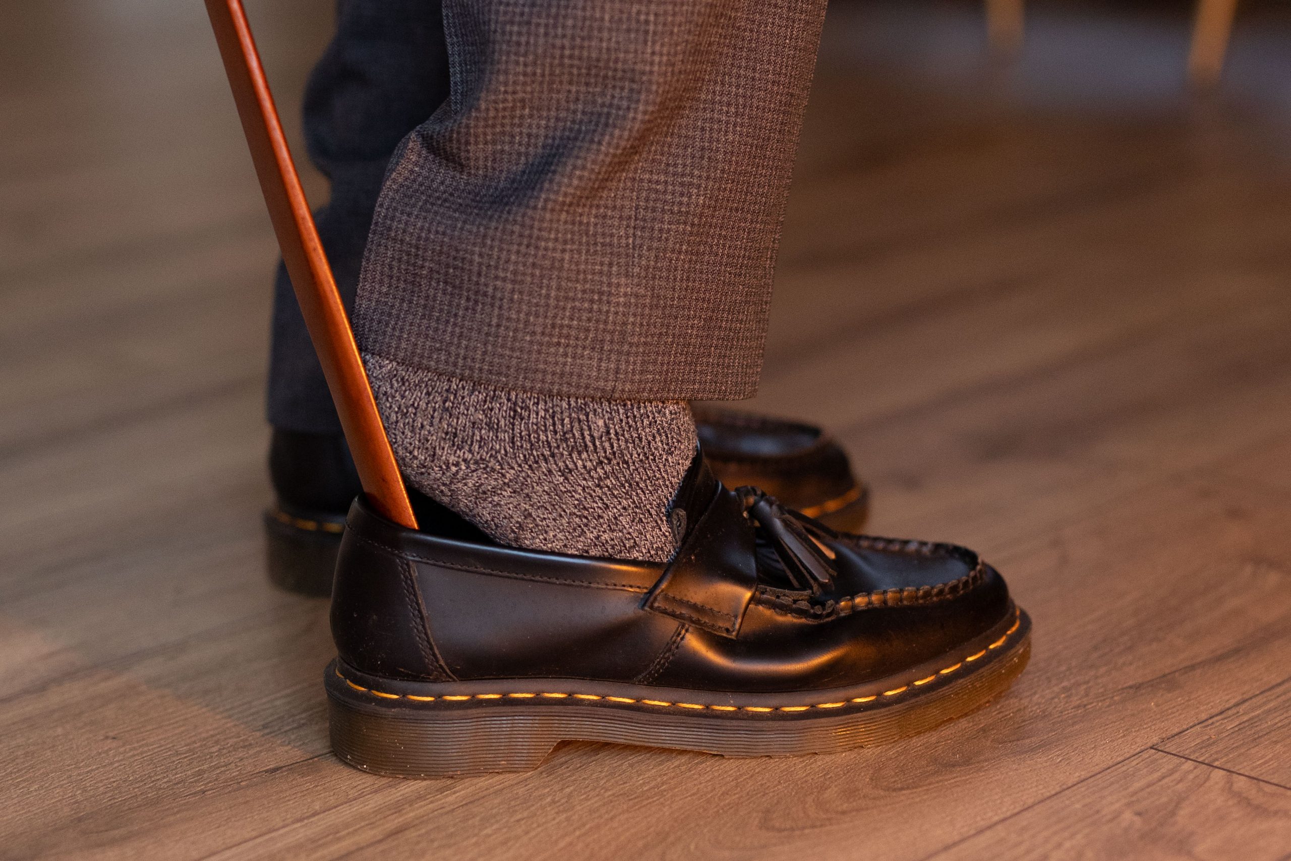 Cognac Leather Shoehorn