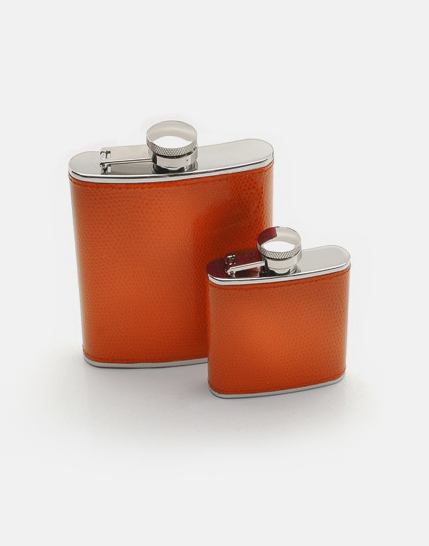 Travelling Bright 2.5oz Hip Flask Burnt Orange