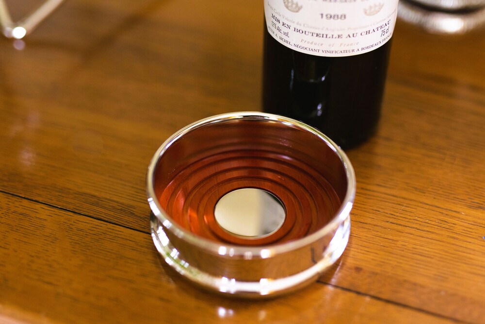 Bottle Coaster Silverplated