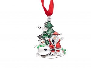 Santa & Snowman Hanging Decoration