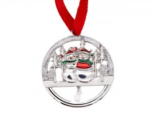 Mr & Mrs Snowman Hanging Decoration