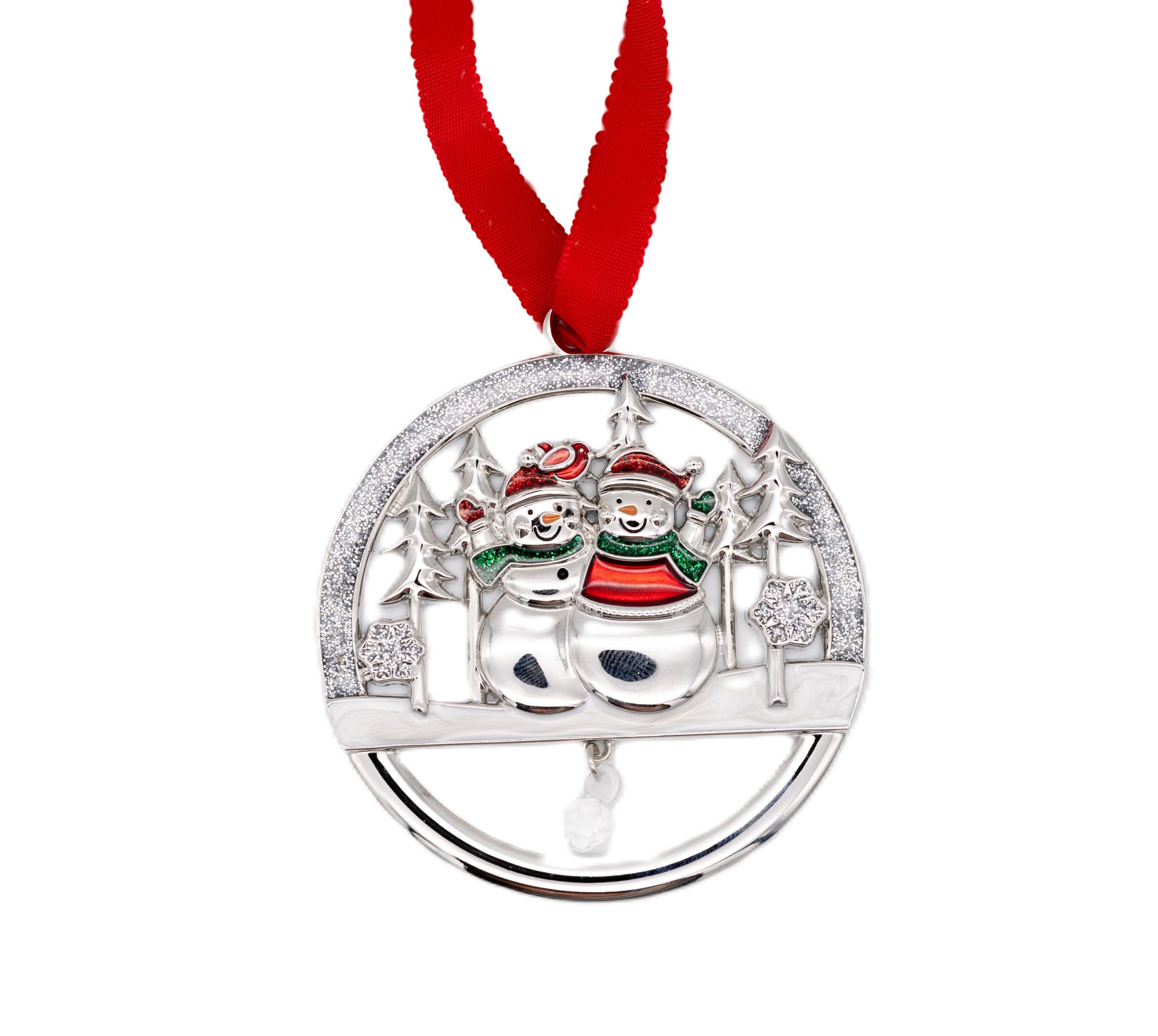 Mr & Mrs Snowman Hanging Decoration