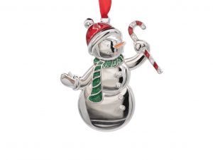 Snowman & Candy Cane Hanging Decoration