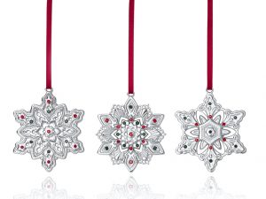 Set of 3 Mini Snowflakes Hanging Decoration