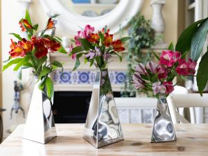 Pyramid Vases in 3 sizes